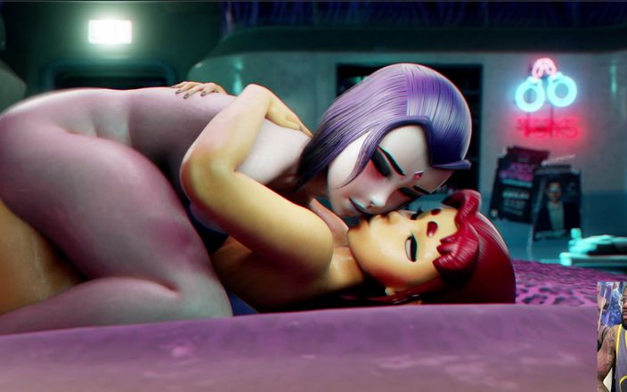 L6RD7BLU3 FUTA: Futa Starfire pieprzy ciasną cipkę Hell Outta Raven