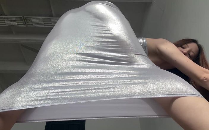 Skinny_lady69: Quente esticando vestido transparente