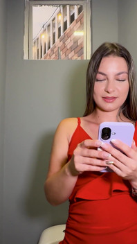 18 Year Old Colombian Blonde Cheats on Her Boyfriend with the Agent of Good Roots of Small Penis, Swallows All His Cum!