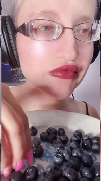 Comer asmr arándanos - asmr, anteojos, giganta