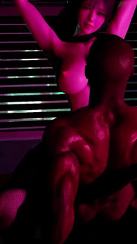 3D troia asiatica con tette enormi tradisce con bbc e ha l'orgasmo