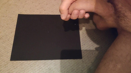 Curved One: Huge cumshot from a hard curved cock