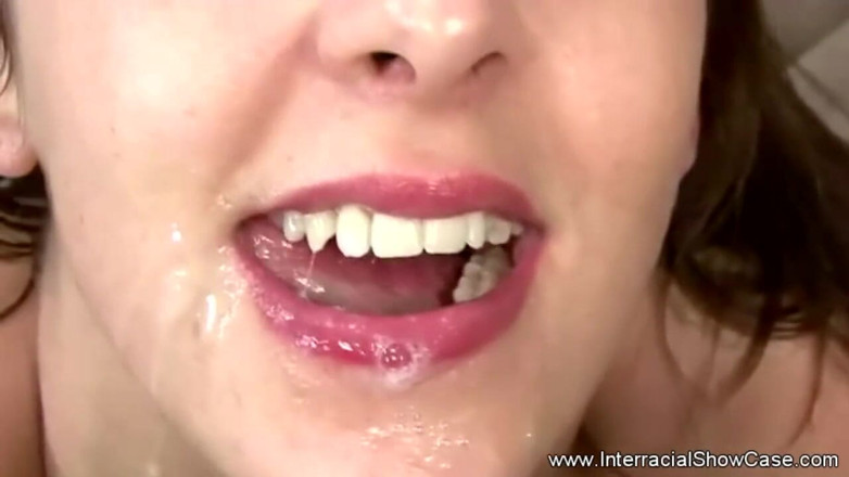 Interracial Showcase: Big cock loving babe is getting fucked by black guy