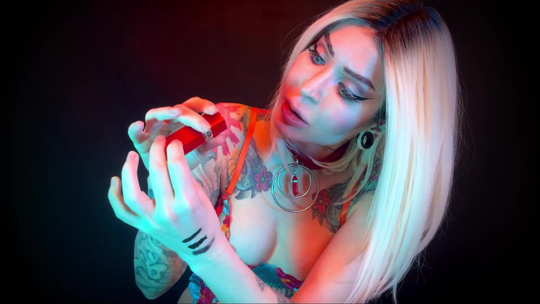 Baal Eldritch: Матові чорні губи для нестандартних фотографій - застосування помади, зразок, фетиш обличчя, фетиш губ