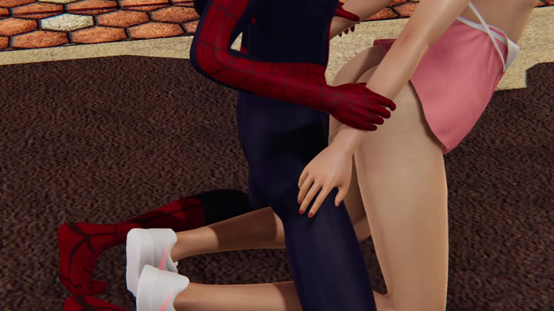 Banana X: Futa Mary Jane, Spider-man'e Oral Seks Yapıyor Ve Sonra Sert...