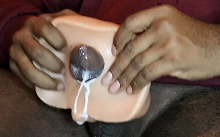 Blkbamaboi73: Sexy stud butt fucking fuck toy until BBC blows huge...