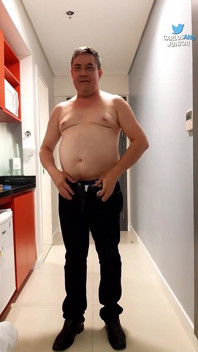Hot Daddy Getting Naked
