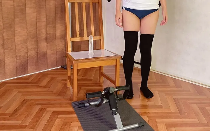 ushirosugatanomiki: [unexpected Results!?] Dildo Insertion Pedaling Challenge