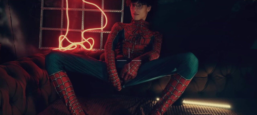 HotDogs studio: Spider Man Costume. Bottom Boy a Pose. Ass Hole