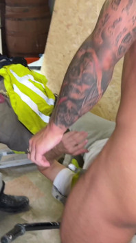 New Apprentice Services the Bosses Huge Cocks!