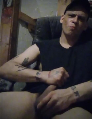 Satan Dahling: Blue jerkin his big Mexican dick