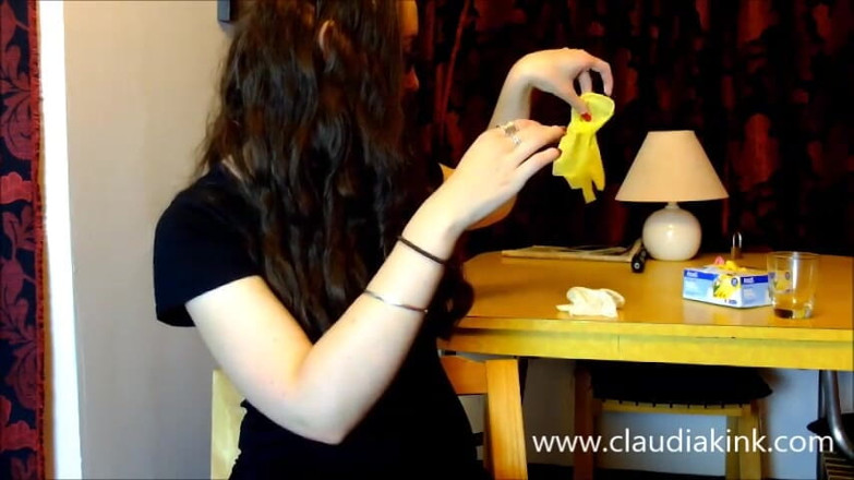 Claudia Kink: Teasing with my soft gloved hands