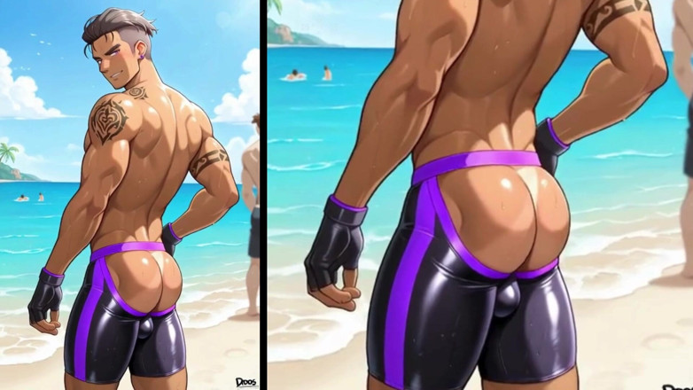 Real narrated fantasy Hentai: Anal Sex at Santa Monica Beach. Yaoi Hentai Animation