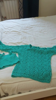 I Knitted Myself a Top and a Sweater, Bragging