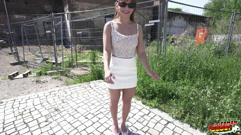 German Scout: German Scout - Tiny Brazilian Fit Girl Cintia Lara at Outdoor...