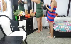 While Organizing My Room My Horny Stepmother Looks for Me so That I Fuck Her and Give Her Oral Sex