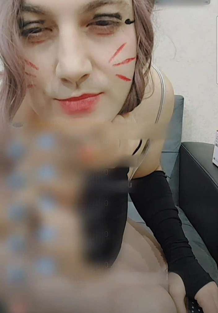 Kitty_Cross: Transen titten masturbation, selbst genießend süßen ladyboy