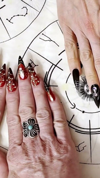 Fingernail asmr - ipnotizzante movimento delle dita, tocco delle unghie e si esprime a mano