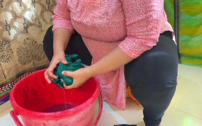 Aria Mia: Village Mother-in-law Washing Clothes While Son-in-law Gets Hot