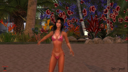 Black Widow Films: Beach striptease full