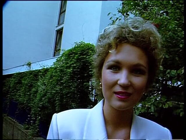 Lucky Cooch: Classy german females giving an outdoor interview
