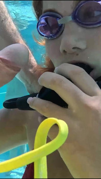 Marina Gold Learning How to Breathe Suck Fuck Eat Cum Underwater