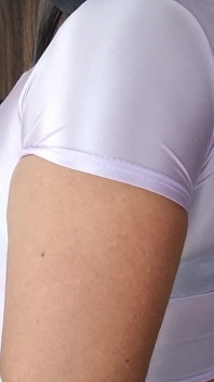 Beautiful and Sexy Sheer Spandex Top and Black Bra with Pointy Tits