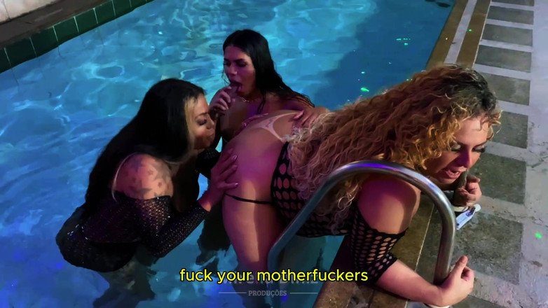 Mirella Diniz: La festa in piscina di Tgatas promette di continuare.