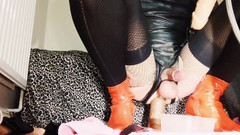 Lisa XX: Menunggang dildo besar dan memancut mani