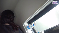 Far East pornography: 논스톱 출시를 유도하는 처음으로 야외 복숭아와 함께 산책하는 증기 T 백 산책.2