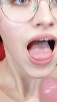 Red Lingerie Blowjob