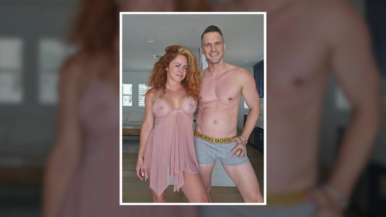 Tommy Wood XXX: Redhead MILF with Giant Boobs Fucked by Hunk Boyfriend