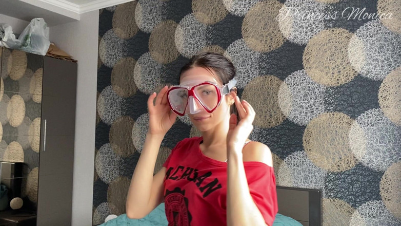 Princess Monica: Diving Mask Fetish