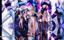 3D-Hentai Games: Everglow - dun naked dance ahri, akali, evelynn, kaisa, seraphine 3d еротичний танець