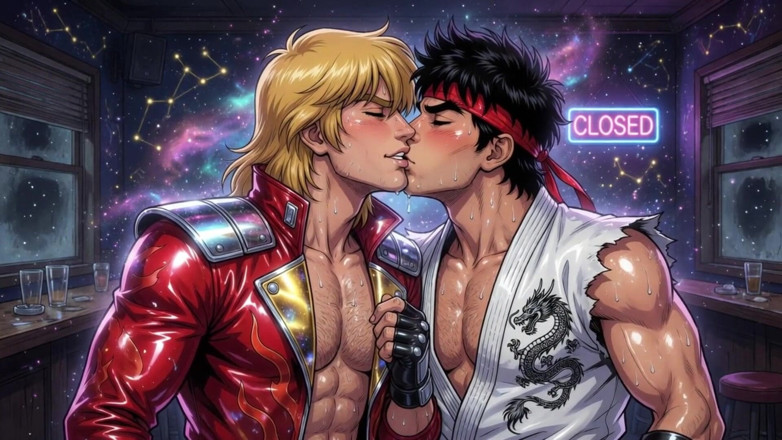 Erotic Man: Ken a Ryu se dělají (ai)