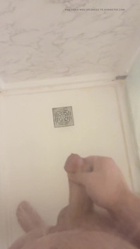 Retired Army Veteran Playing with His Cock in the Shower