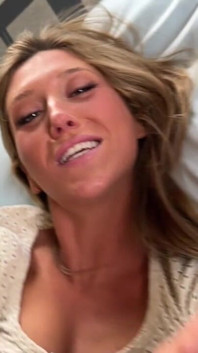 Perfect Blonde Girlfriend Makes Me Stay