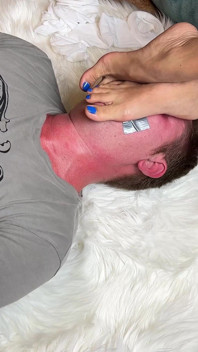 Tied and Taped Mouth Asian Foot Domination