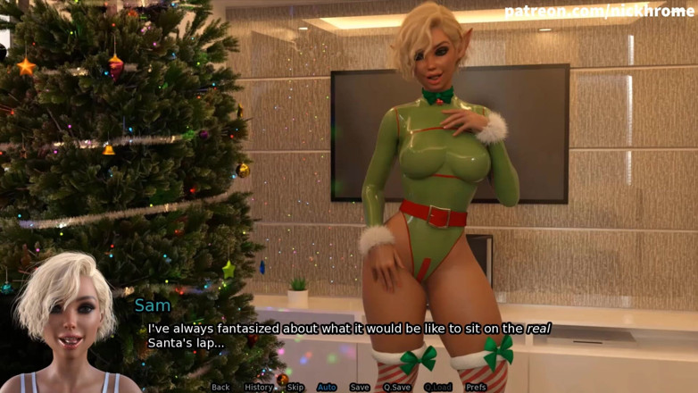 Visual Novels: SexBot 37 - licking pussy
