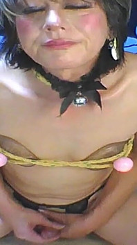 Tied up with a Rope and Ejaculated with a Boob Toy