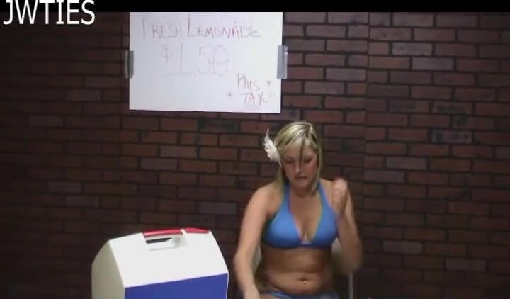 JW Ties Bondage And Fetish: En lemonade skatt? Cumshot