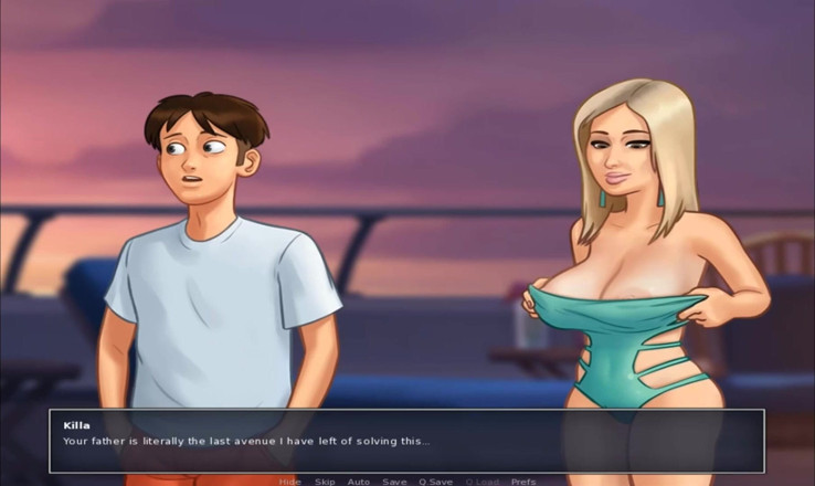 Cartoon Play: Summertime saga 284 - 요트에서 누드 걸레