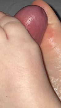 Sexy amateur-footjob, schöne füße
