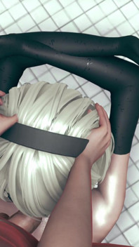 2b ile banyoda yüz sikişi - nier automata animasyon