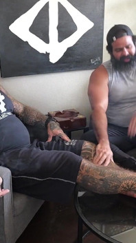 Foot Worship and Cigar Smoking with Oscar Bear
