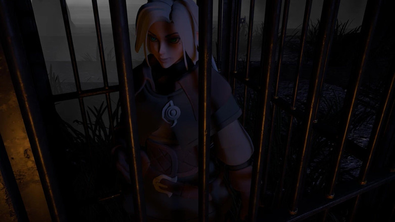 Wraith ward: 部族のオークの女性を激しく突き、胸に突き刺す