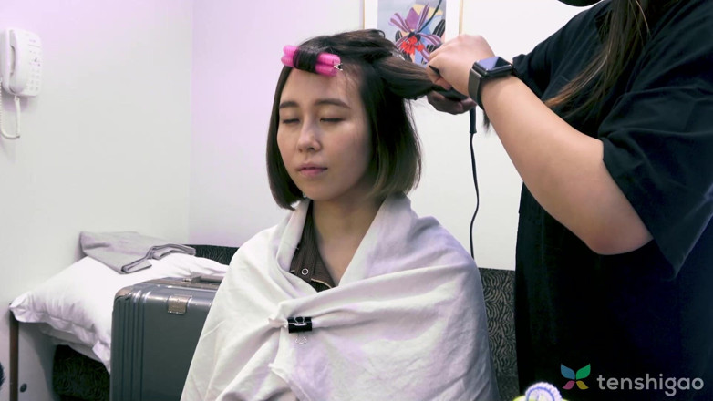 Tenshigao Backstage: Kurumi Aoyama sahne arkası
