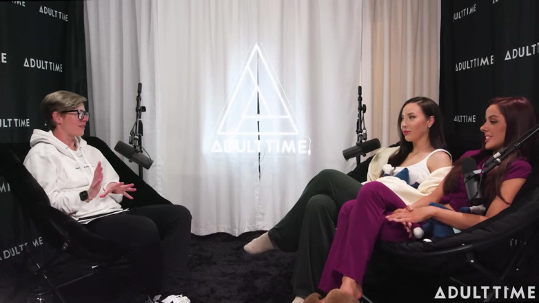 Adult Time Podcast: Pornstars Podcast After Lesbian Hookup! | Vanna Bardot &amp; Melissa Stratton | the...