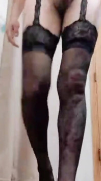 Horny Sissy Wearing Huge Buttplug