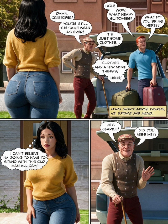 Captain Erogaming comics: 흑인 대물 자지에게 따먹히는 음란한 시아버지